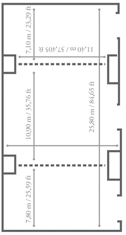 Planta salón Los Andes