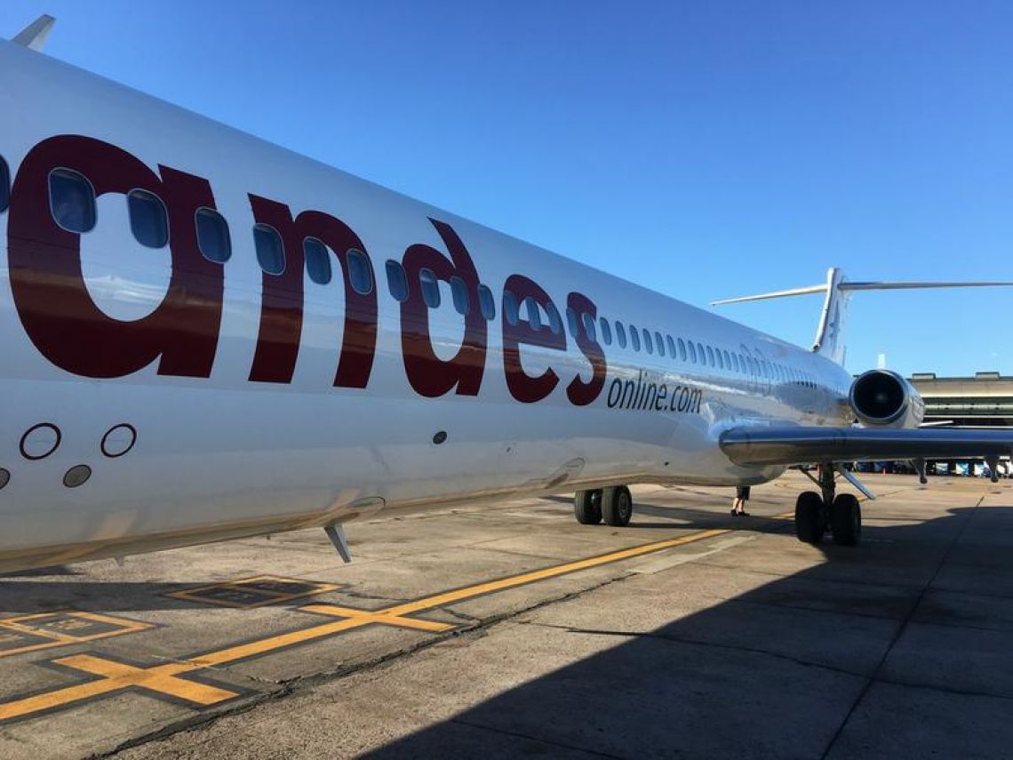 Andes Líneas Aéreas: 100 vuelos a Bariloche