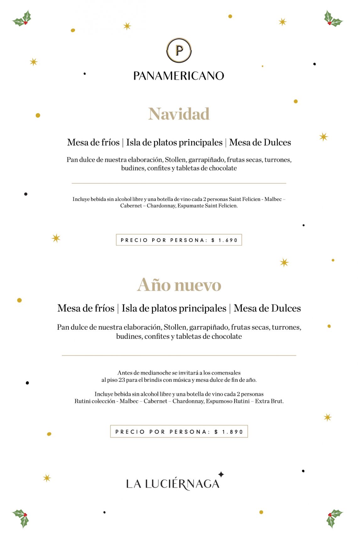 Noche Buena y Fin de Año en Panamericano