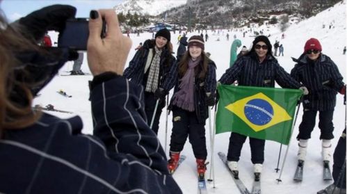 Los brasileños anticipan la temporada en Bariloche